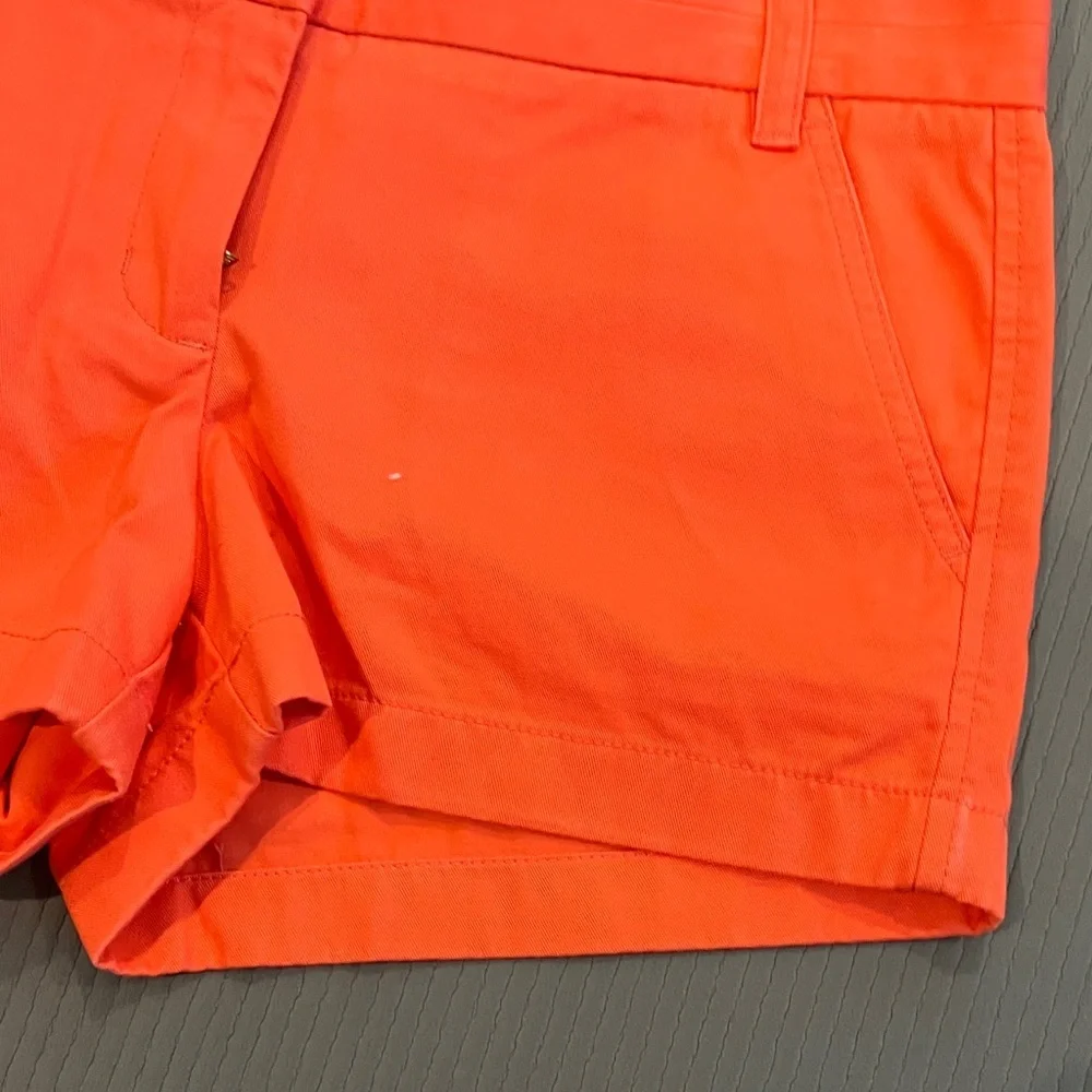 J. Crew Vibrant Coral Chino broken in Shorts size 6 - Picture 6 of 9